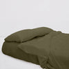Iced Bamboo Fitted Sheets (Olive) - Bedtribe