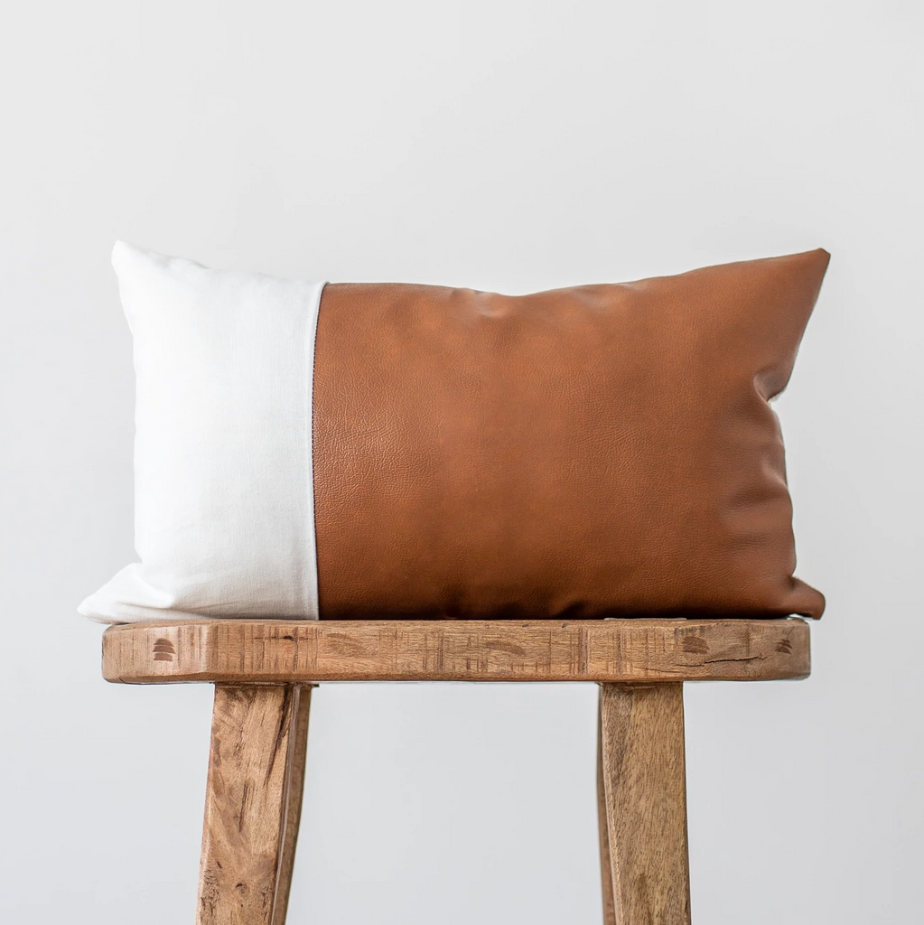 Tan Two Tone Small Lumbar Pillow – Dyphor New York