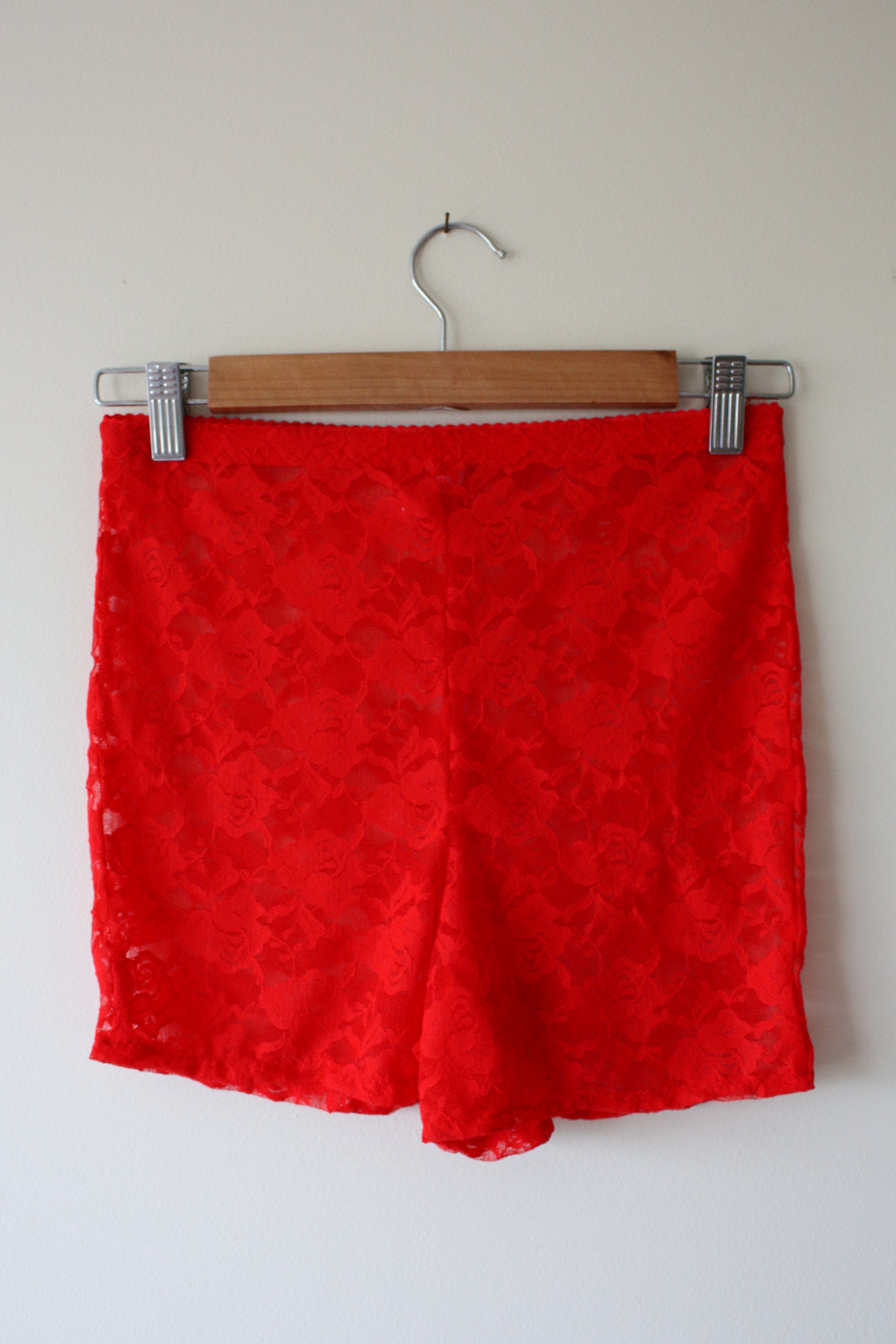 Red Lace Bike Shorts