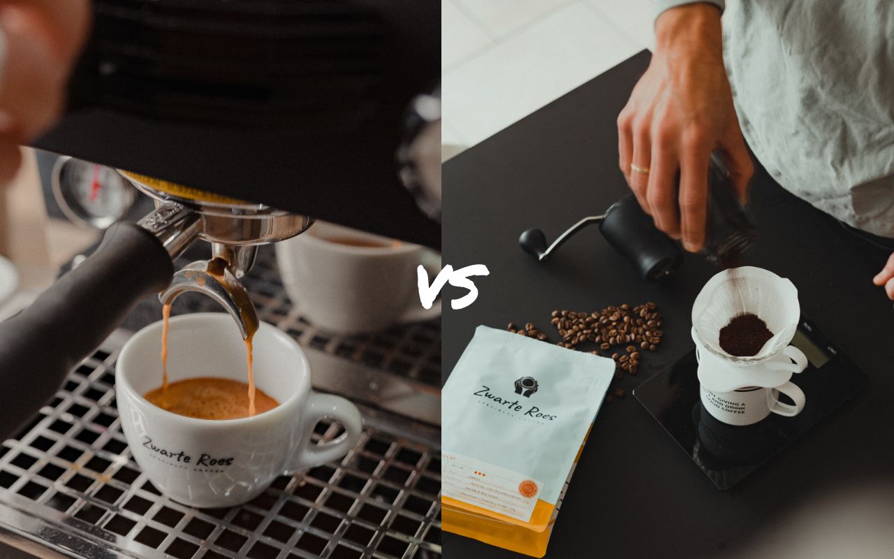 JEP scherm betekenis Het verschil tussen espresso en filterkoffie? – Zwarte Roes
