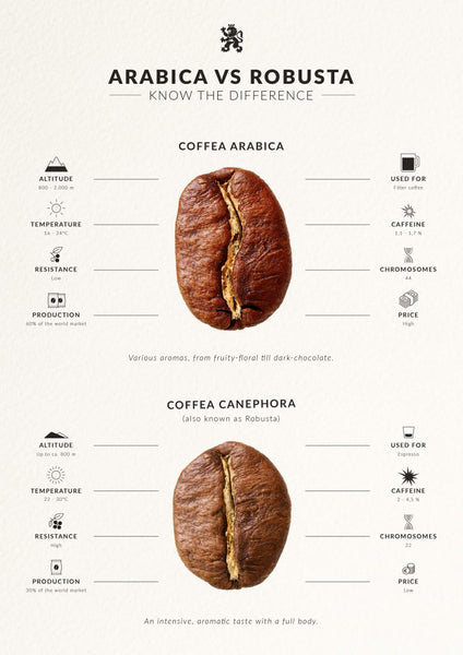 arabica robusta koffie