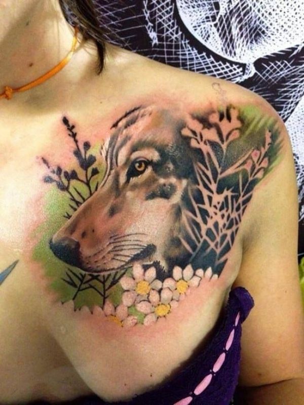 la signification des différents loups tatoués par les hommes