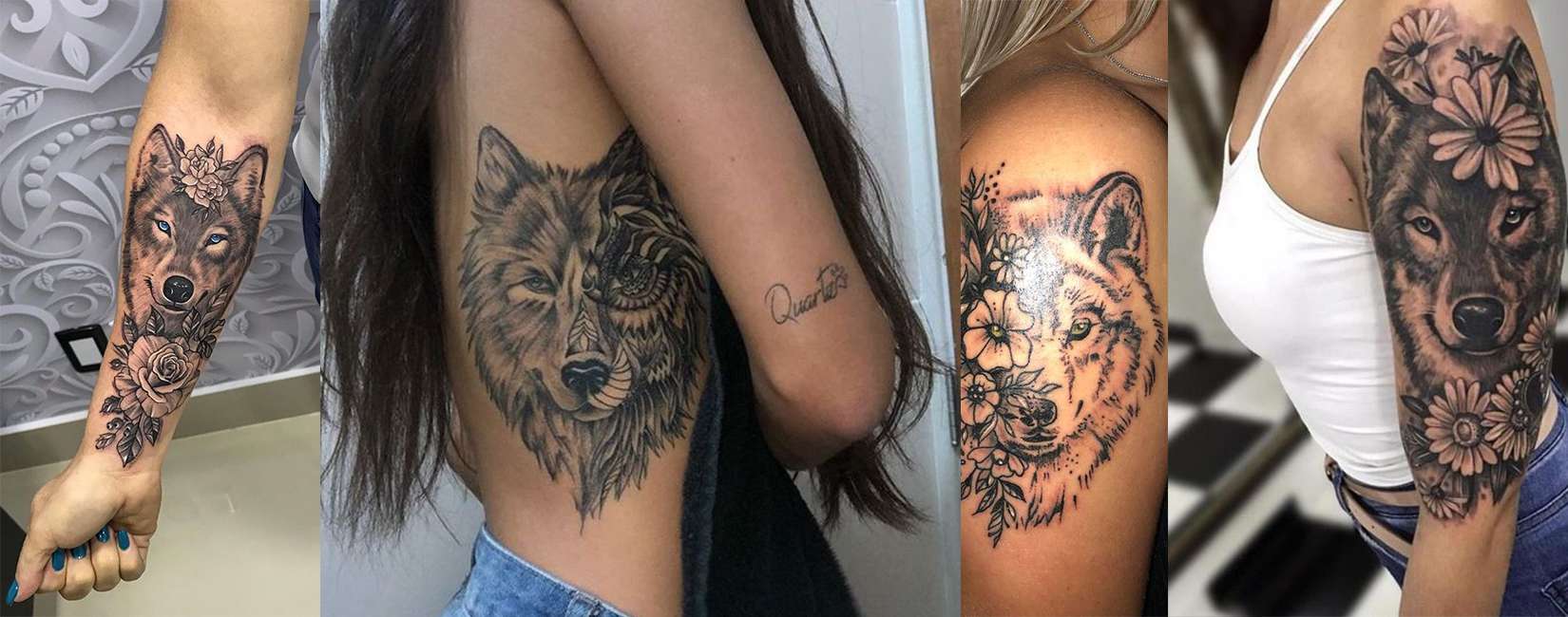 Tatouage Loup Femme