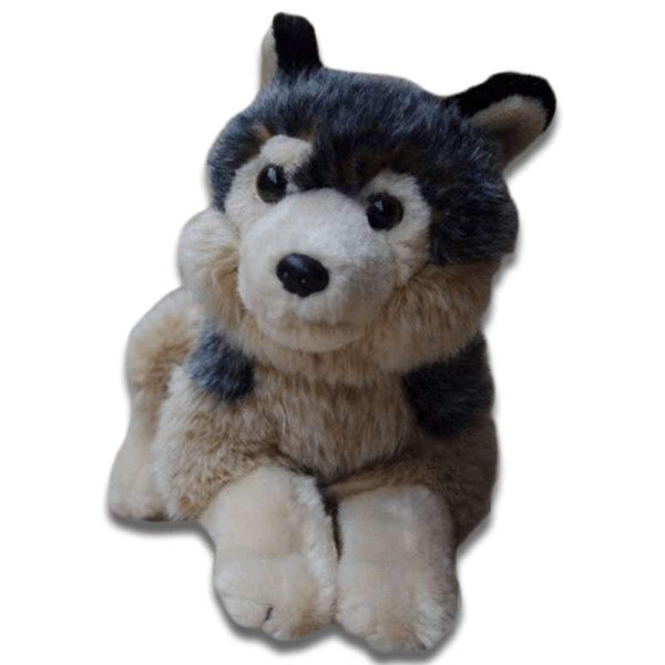 peluche loup gris