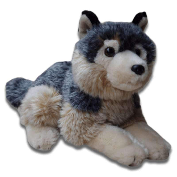 chien loup peluche