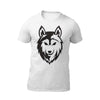 t-shirt loup blanc