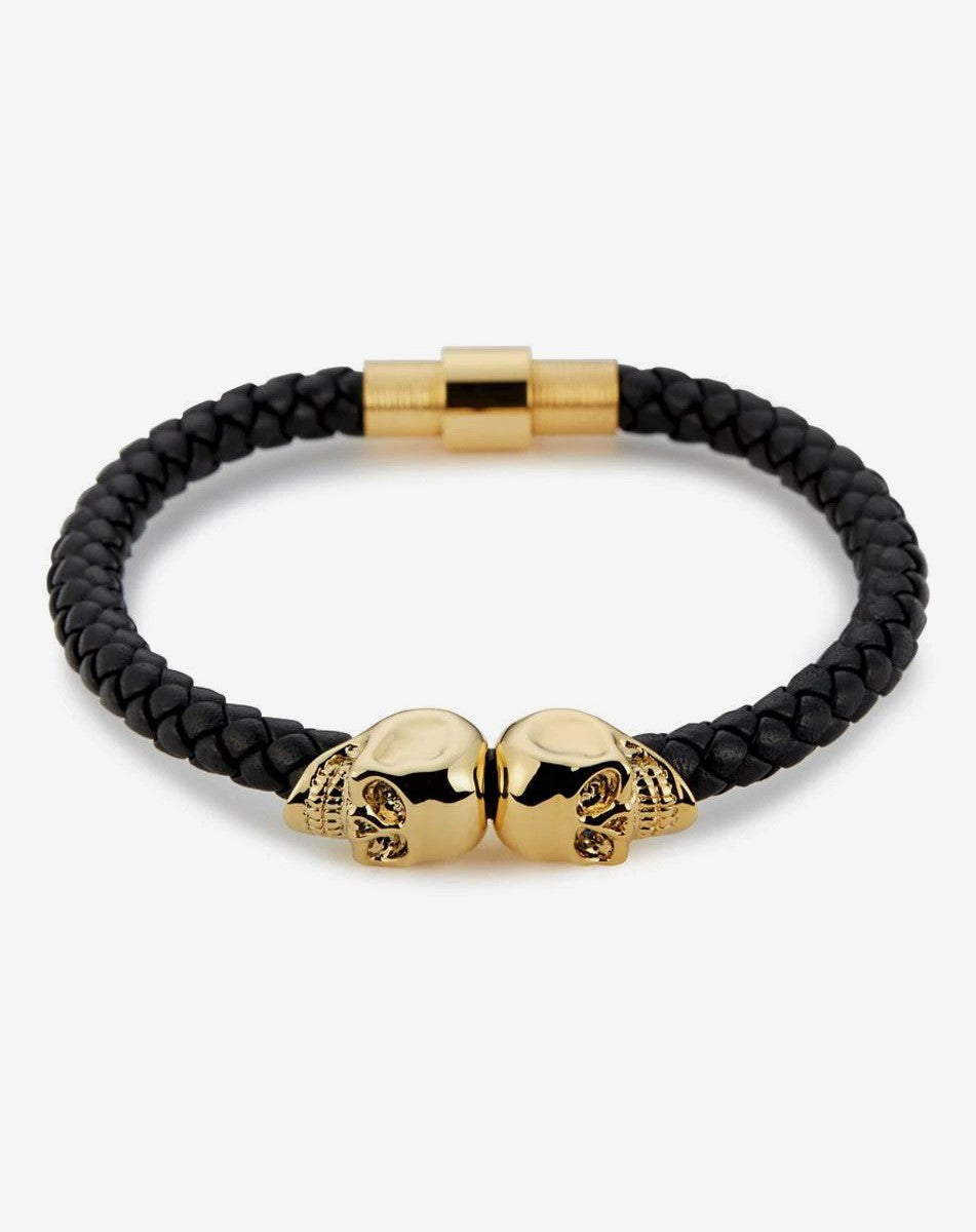 twin skull bracelet