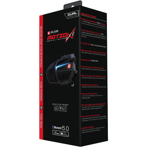 Uclear Motion 6 Bluetooth Helmet Audio System – Dual Kit