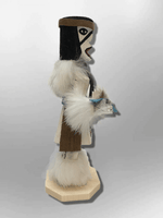 Navajo Handmade Painted Aspen Wood Six Inch Antelope with Mask Kachina Doll - Kachina City