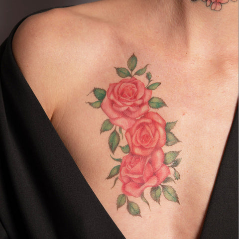 Color Rose Tattoos by Phil Garcia