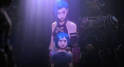 S1 spoilers] I'm sure most of you picked up on the hidden meaning behind  Jinx's tattoos, but I also noticed something interesting in Vi's tattoos as  well : r/arcane