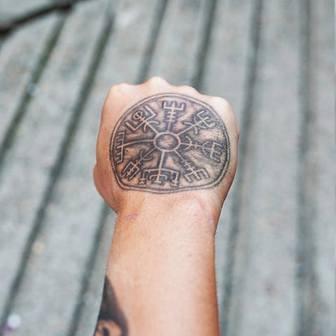 Vegvisir The Viking Compass Temporary Tattoo