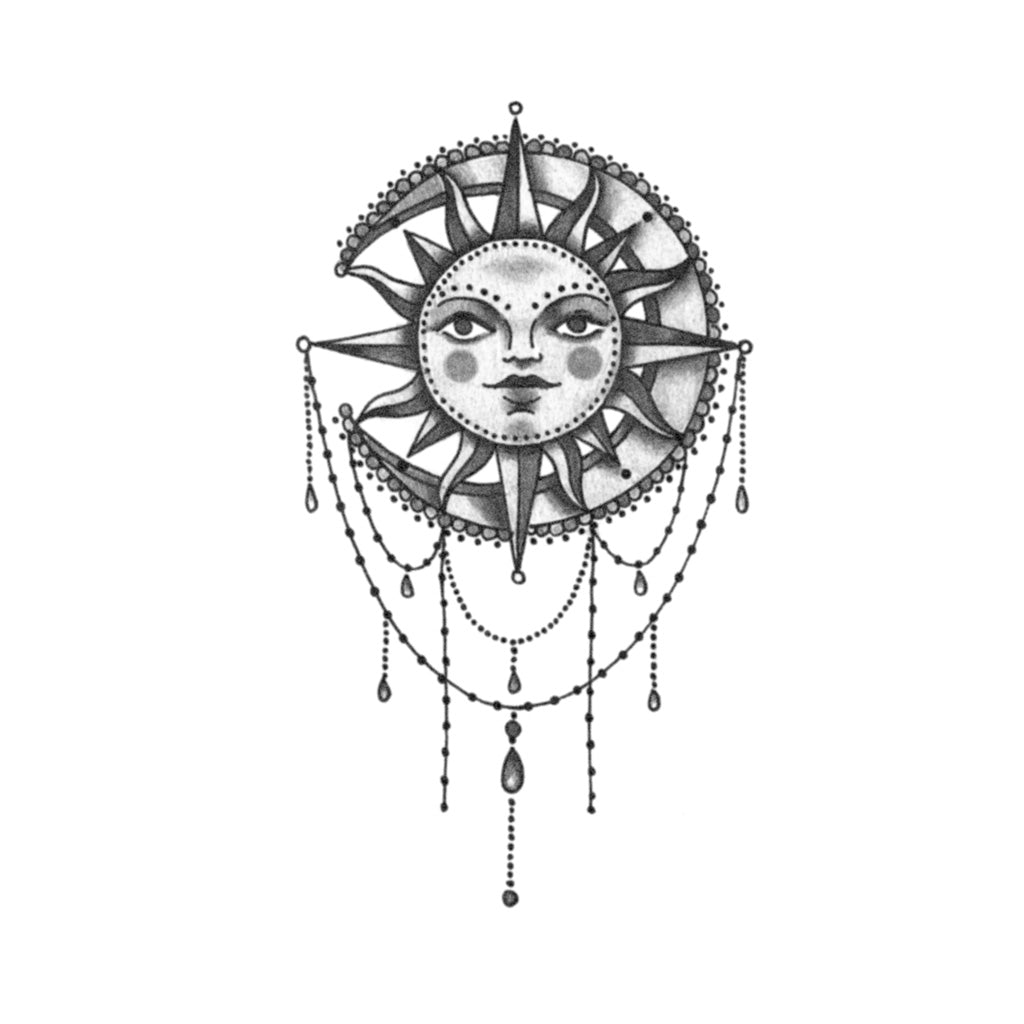 Sun Moon Tattoo Tattoo Icon
