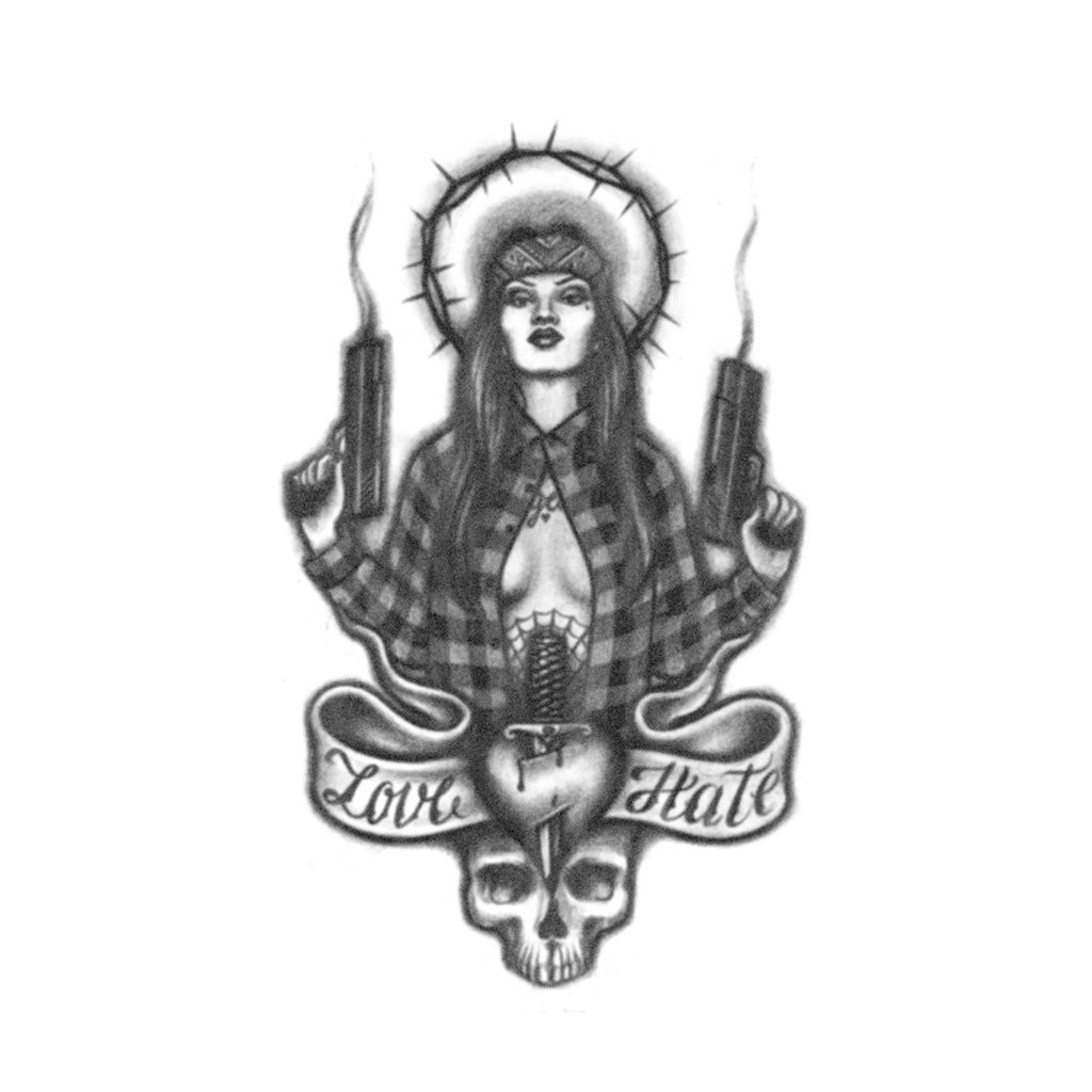Hood Saint Tattoo - Realistic Temporary Tattoos | Tattoo Icon – TattooIcon
