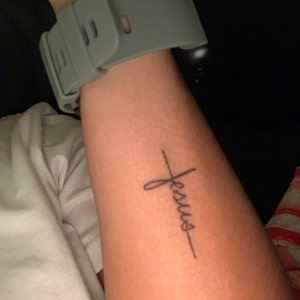Jesus Name Tattoo Design