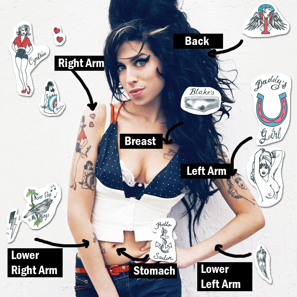 Amy Winehouse Татуировки