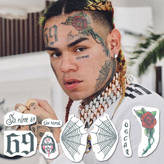 6ix9ine Before And After Tattoos Verzameling