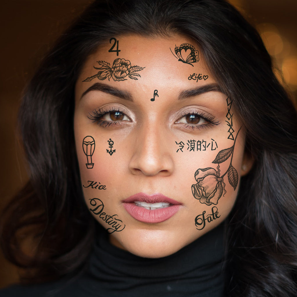 Lil Skies Temporary Face Tattoo Set | Tattoo Icon – Tattooicon