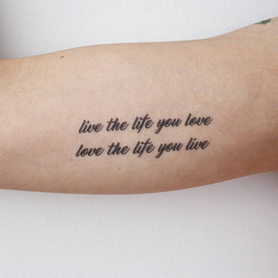 Products Tagged Life The Life You Love Tattoo Icon