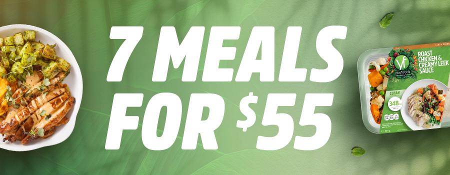 7 meals for $55