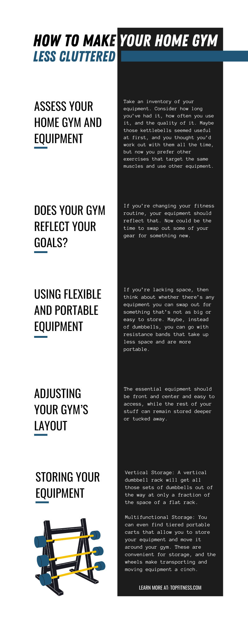 How To Make Your Home Gym Less Cluttered