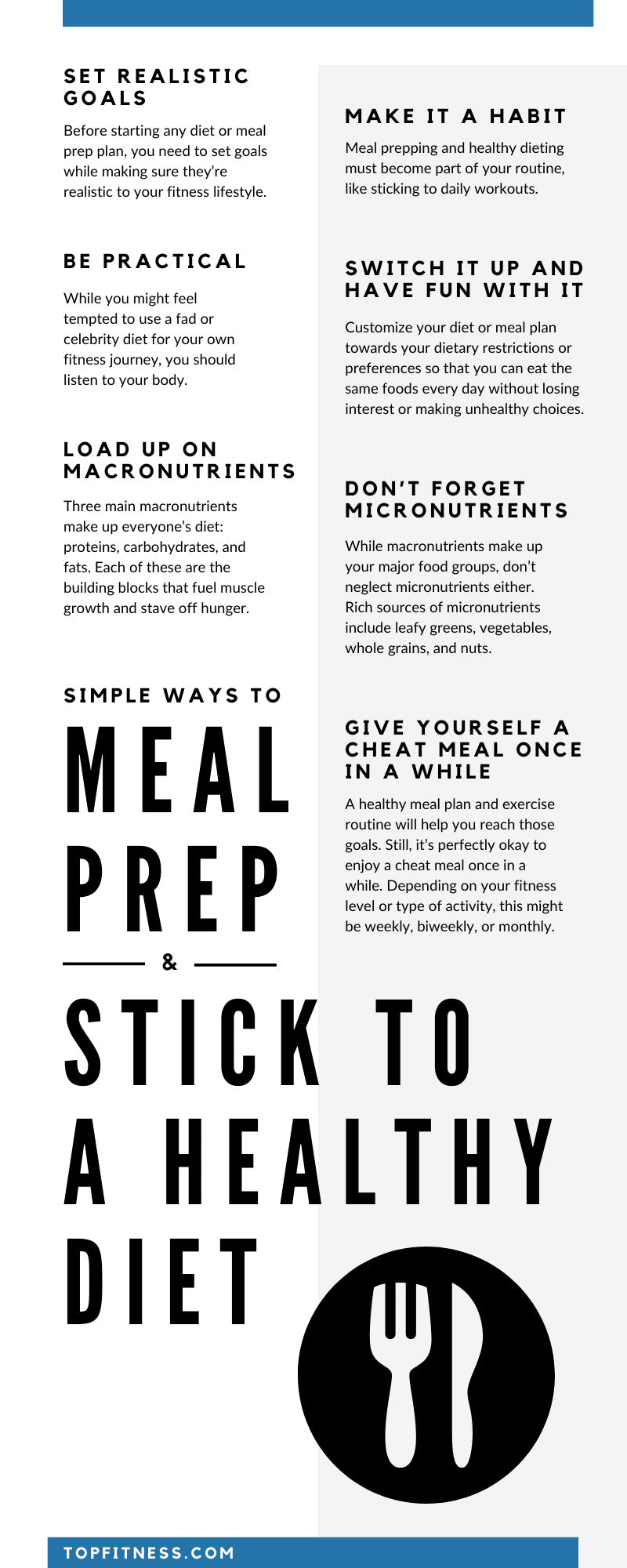 Simple Ways to Meal Prep & Stick to a Healthy Diet