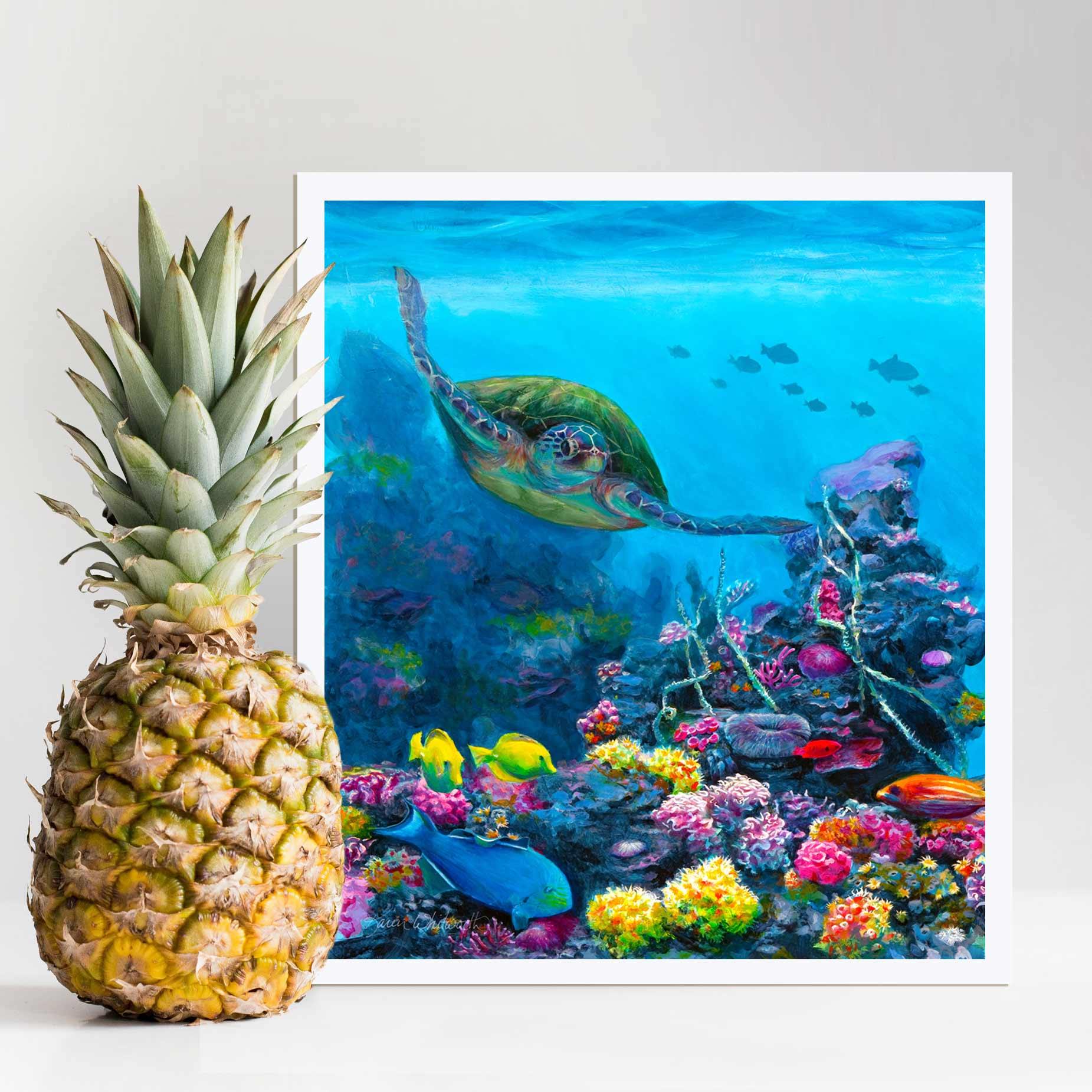 Underwater World Tropical Fish Canvas Wall Modern Art Painting Home Office  Decor 