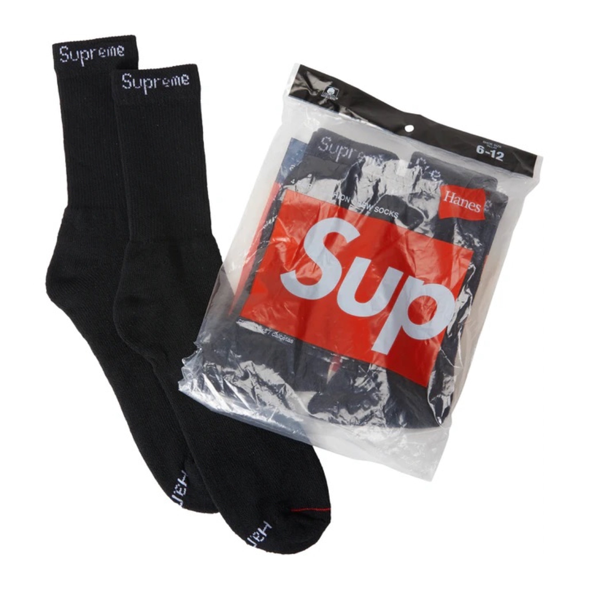 Supreme Hanes Boxer Briefs(4 Pack) Black