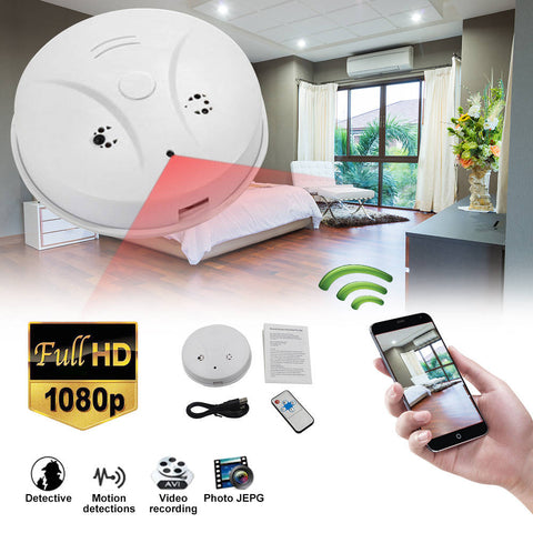 Titan Depot Secret Wifi Smoke Alarm Spy Camera insitu