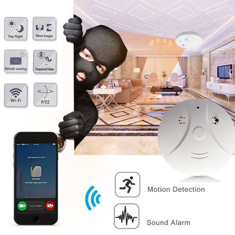 Titan Depot Secret Wifi Smoke Alarm Spy Camera details