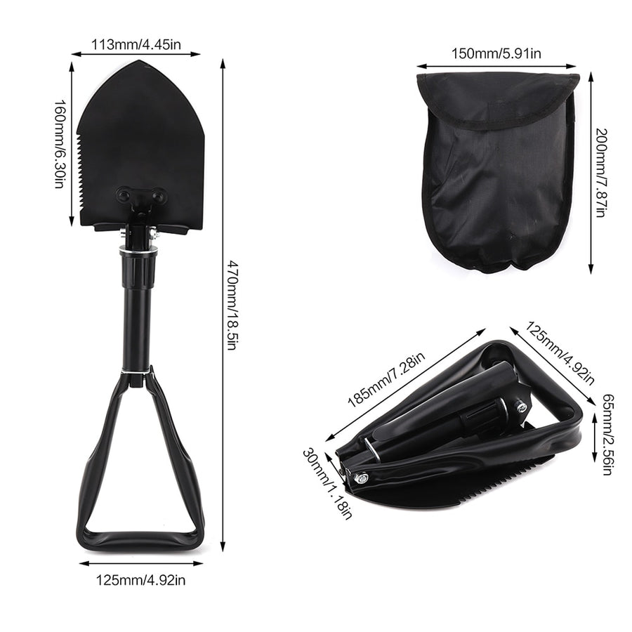 three folding shovel