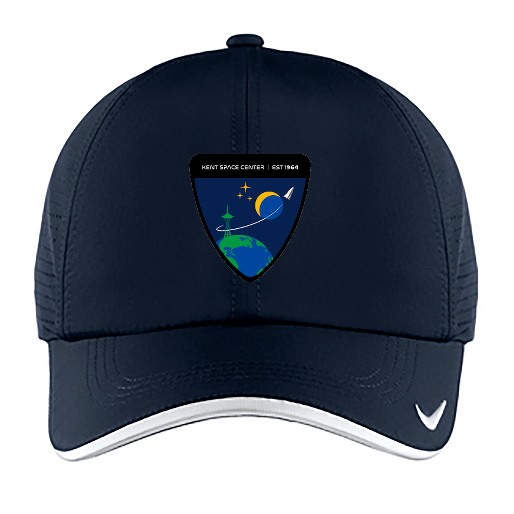Boeing Kent Space Center Nike Dri-FIT Swoosh Perforated Logo Patch Hat ...