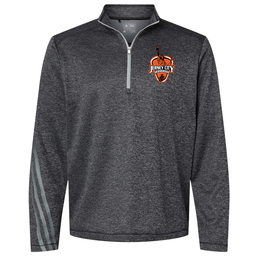Jersey City Lacrosse Adidas Terry Heathered Quarter-Zip Pullover