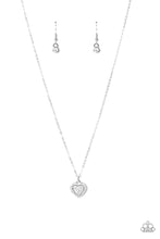 Load image into Gallery viewer, My Heart Goes Out To You- White and Silver Necklace- Paparazzi Accessories
