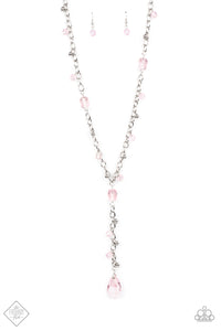Afterglow Party- Pink and Silver Necklace- Paparazzi Accessories