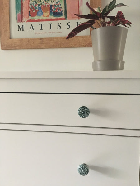 Posh Hardware Shop - Ikea Dresser with Unique Knobs