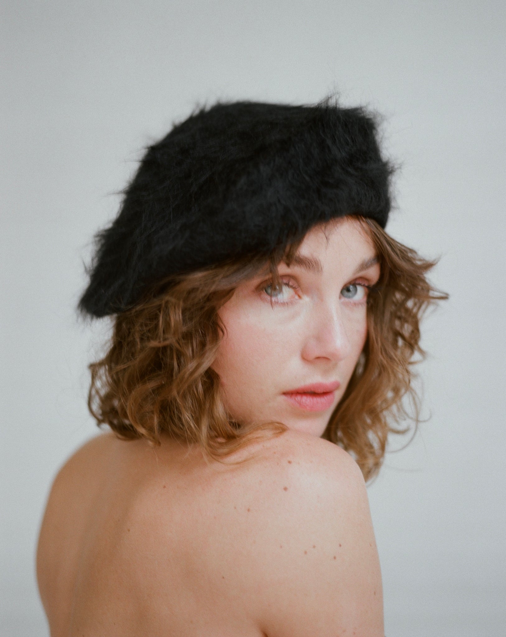 Zella Day black beret Parisian Los Angeles Maria Stanley