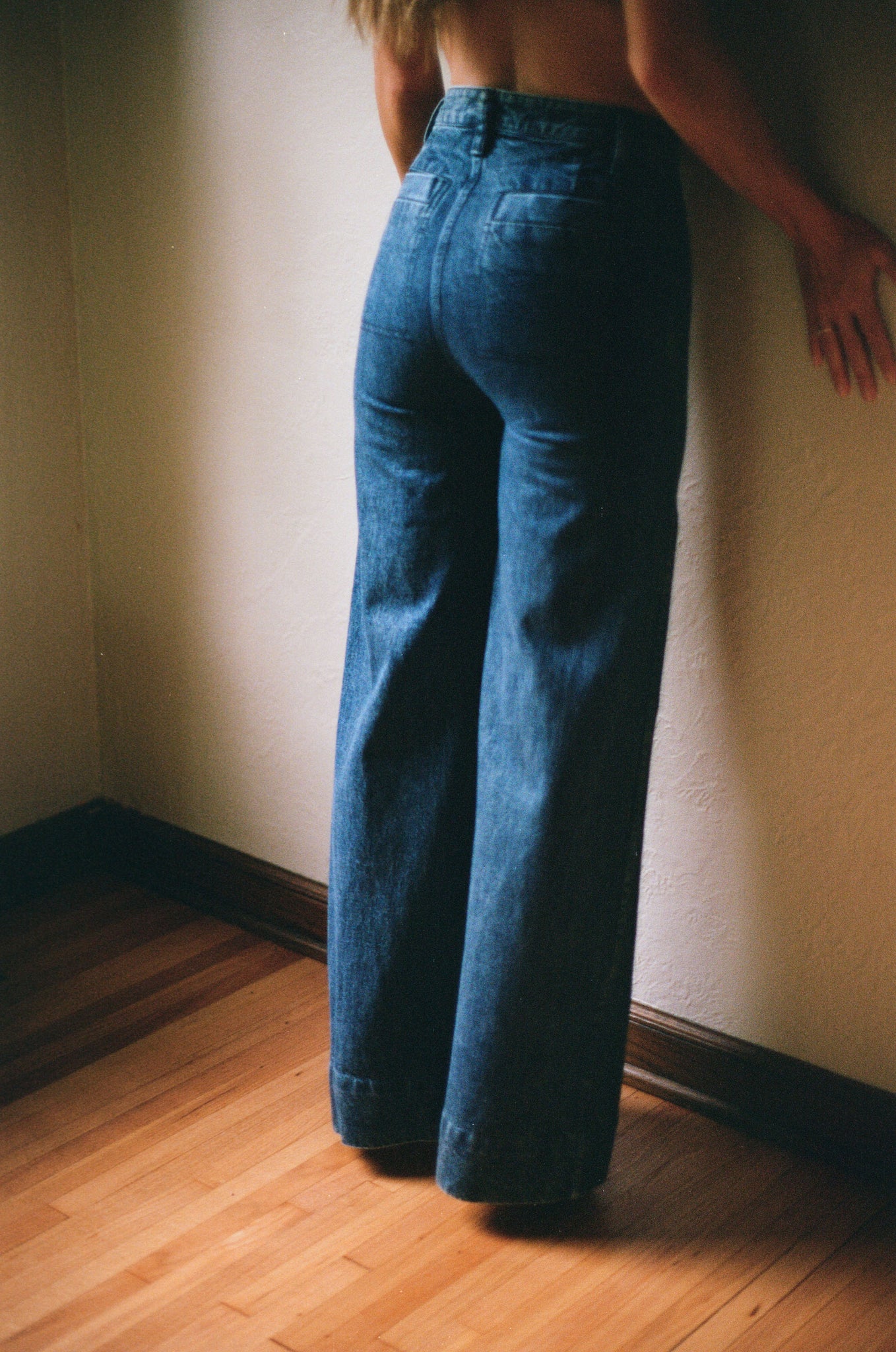 Maria Stanley best denim wide leg pants designer brand sustainable