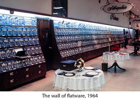 The wall of flatware, 1964