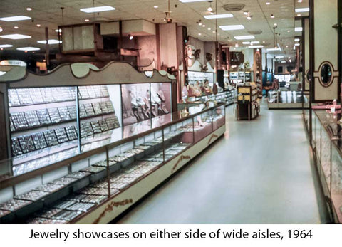 Jewelry showcases, 1964