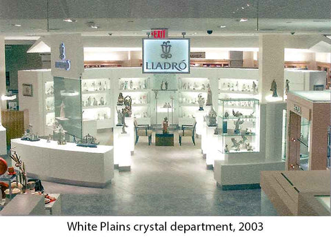 White Plains store - crystal department