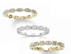 Diamond Stacking Rings