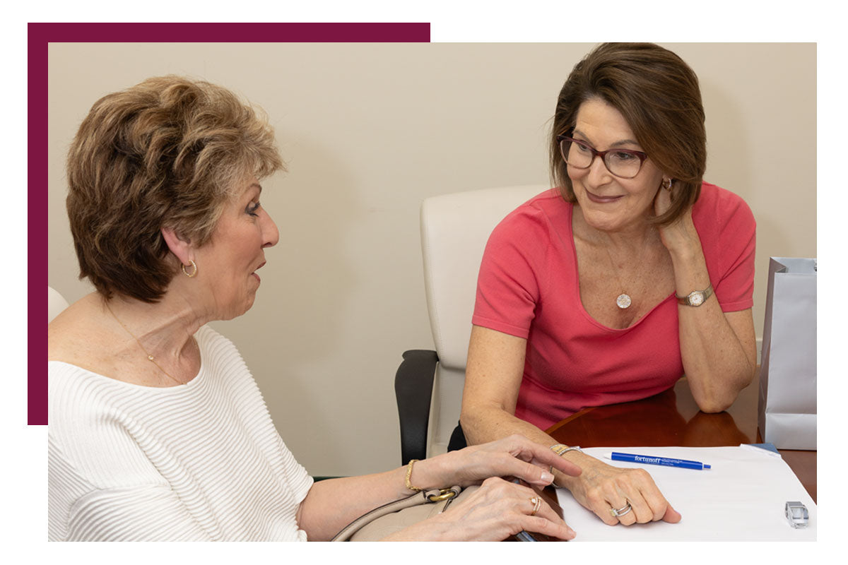 Esther Fortunoff-Greene consulting with clients
