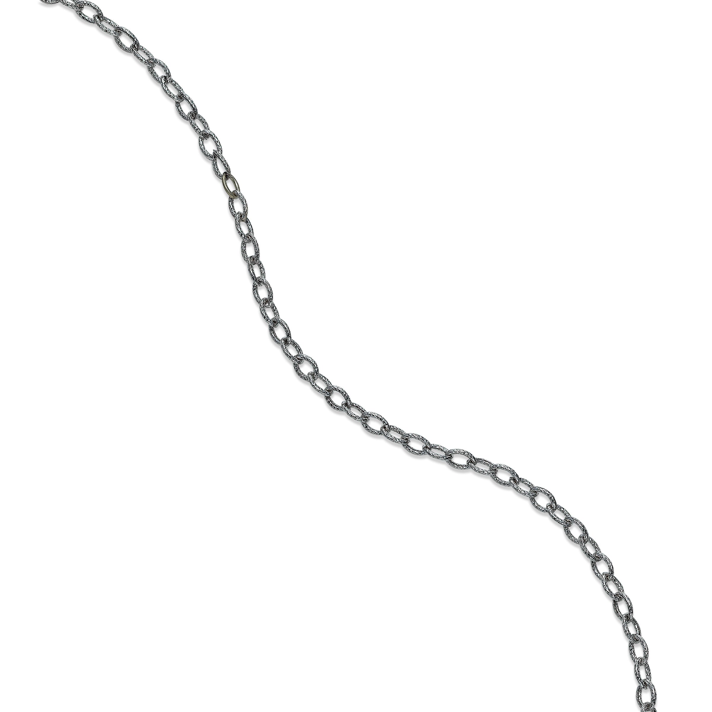 14k white gold ankle bracelet