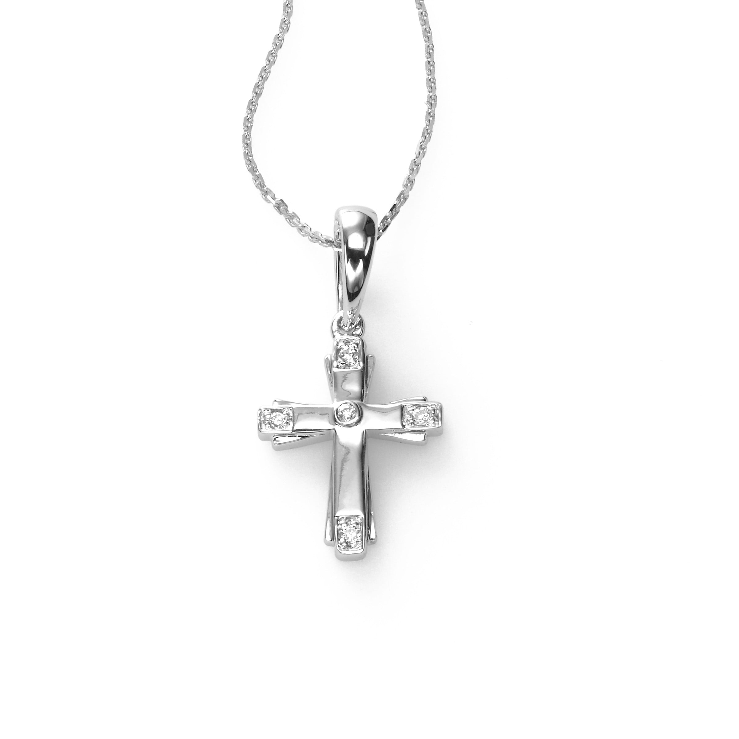 infant diamond cross necklace