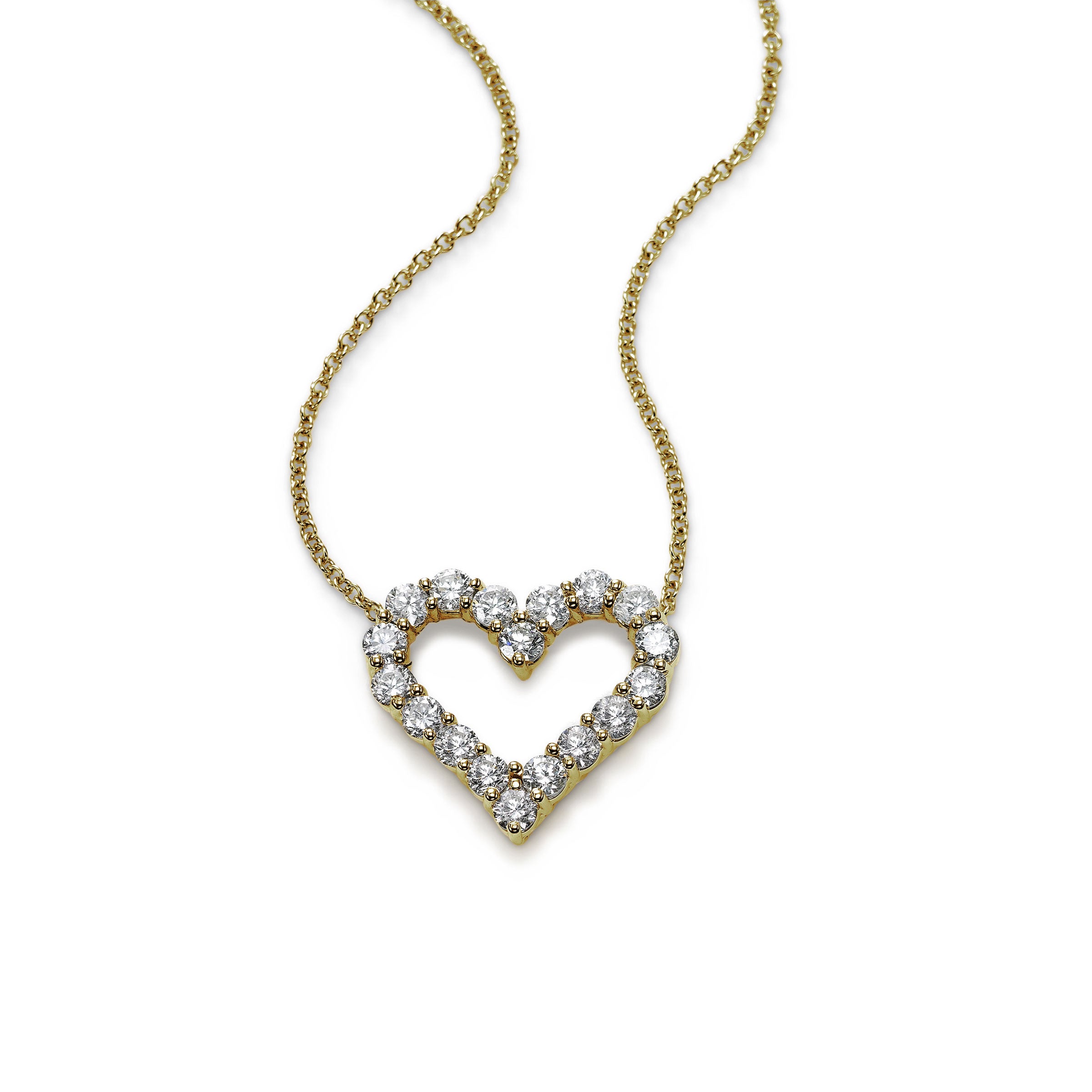 diamond heart necklace