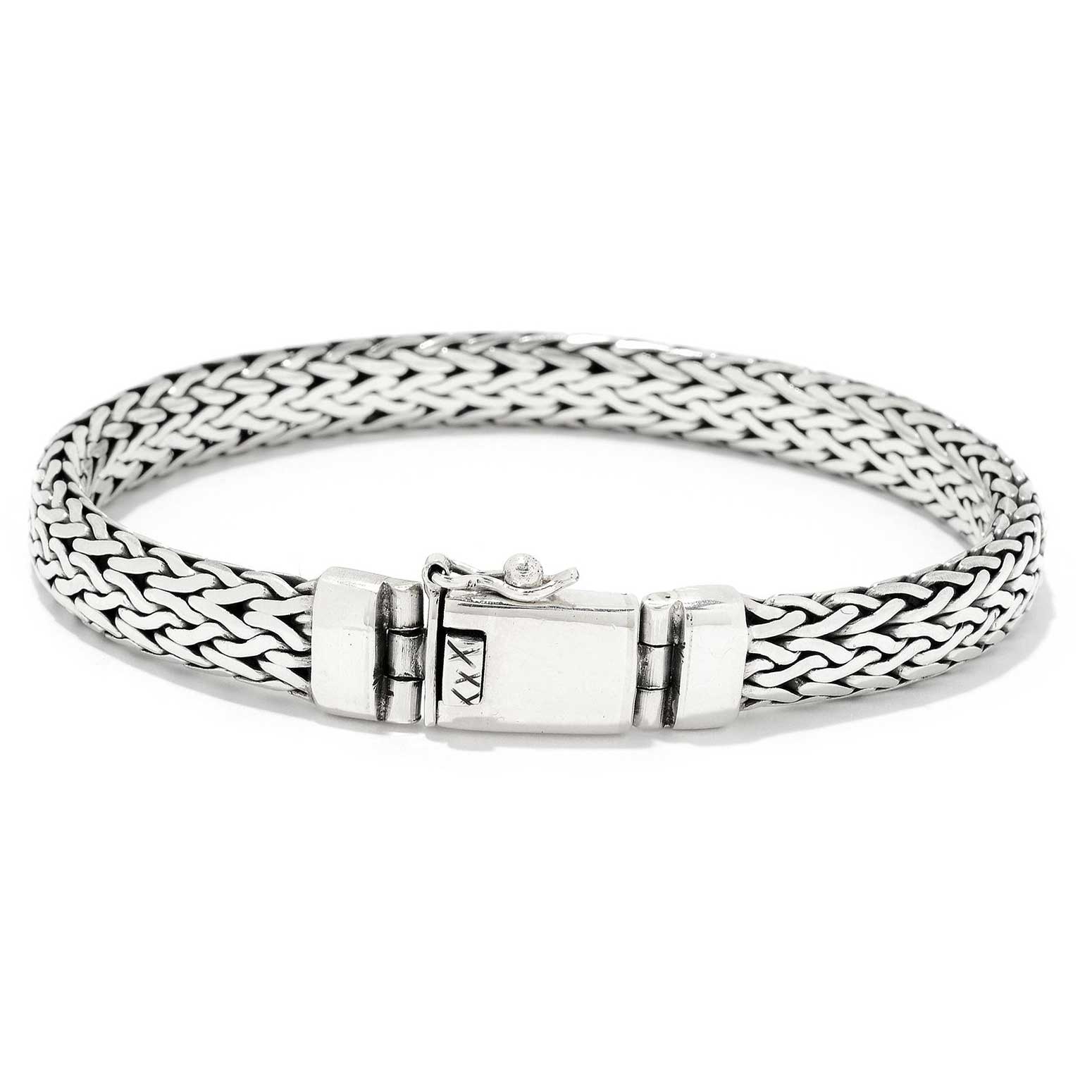 Braided Bali Men's Bracelet, 8.50 inches, Sterling Silver | Silver ...