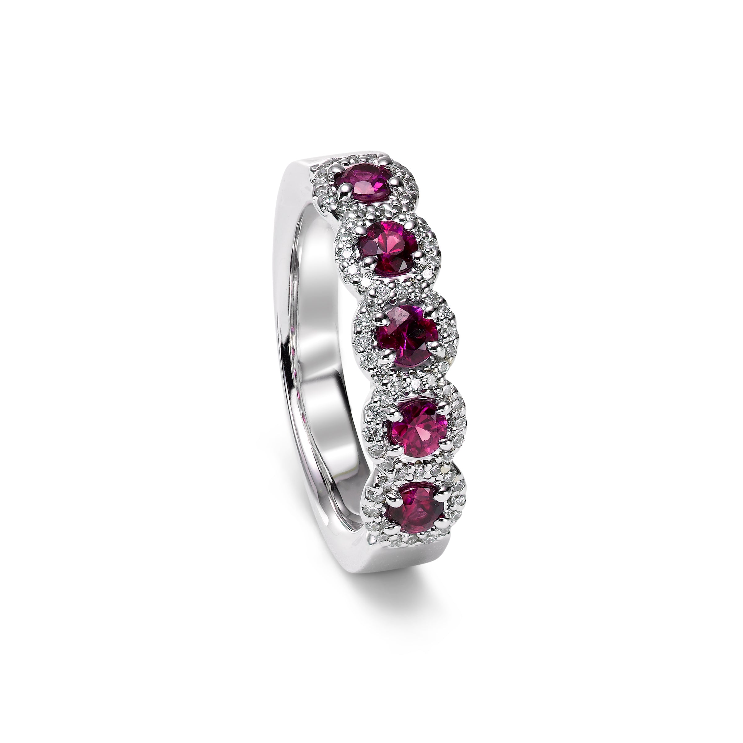 Ruby and diamond ring