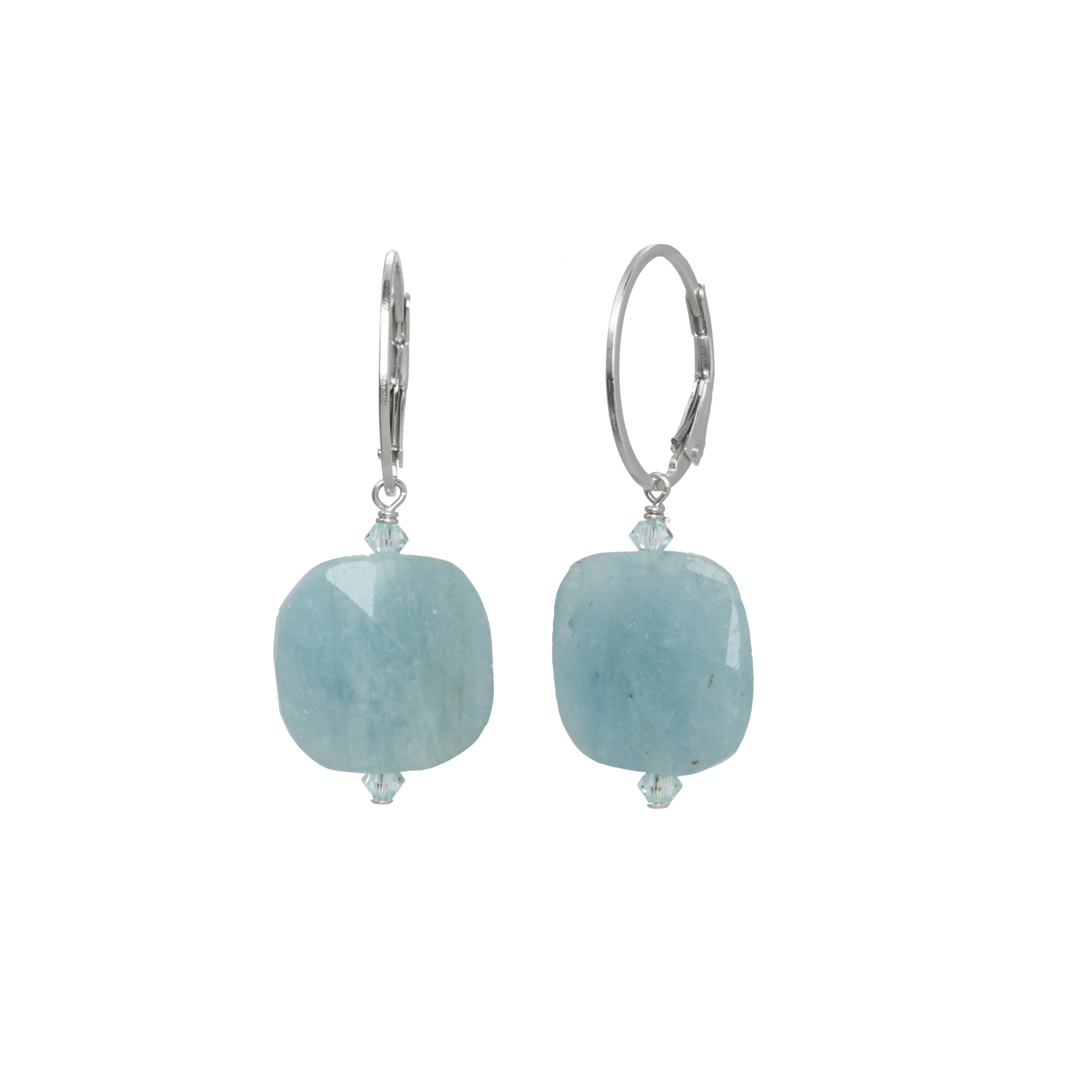 aquamarine drop earrings