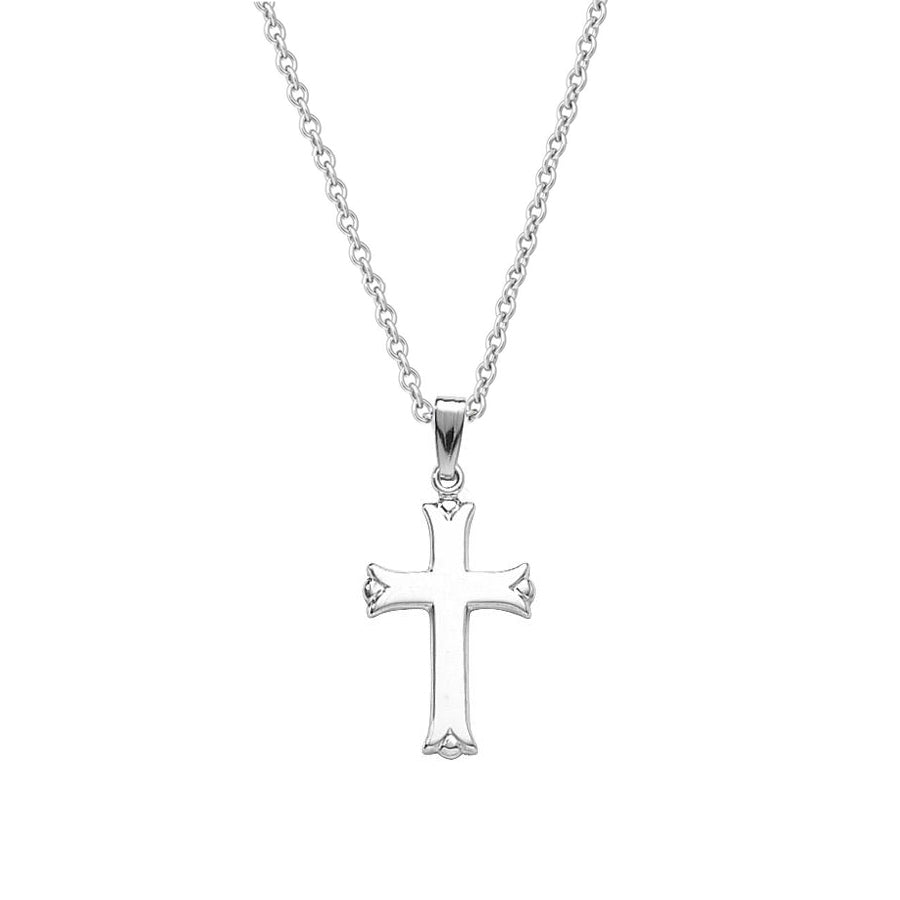 Cross with Flared Ends, 14K White Gold | Gold Jewelry Stores Long ...